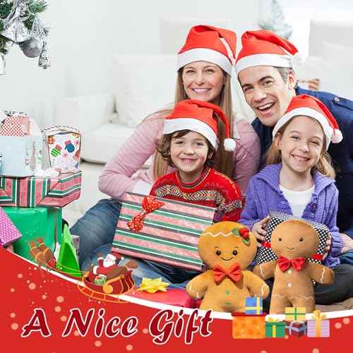 Gingerbread House Pillow, Cute Snow House Plush Throw Pillow 12.5", Stuffed Christmas Holiday Decor