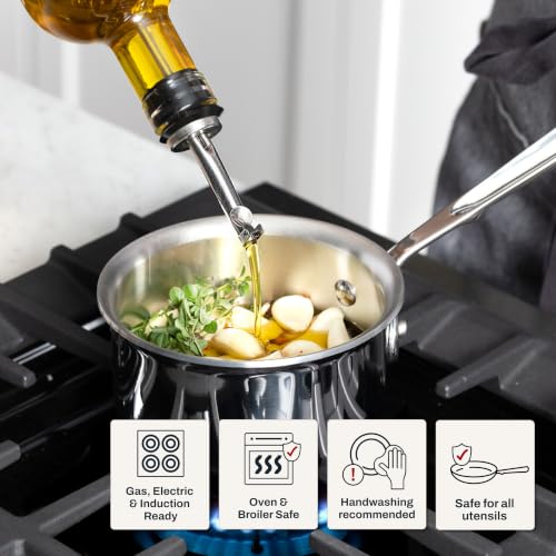 All-Clad D3 Stainless Steel 0.5 Qt Butter Warmer Made in USA