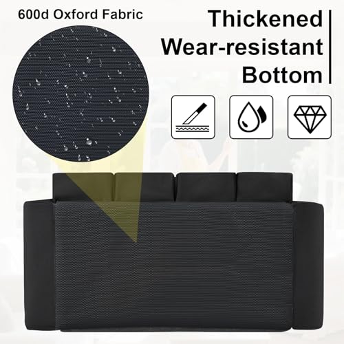 Wigojoy Large Cleaning Caddy Bag for Housekeepers - Black