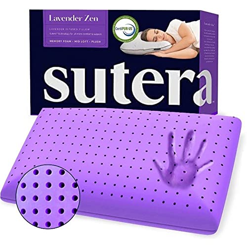 Lavender Infused Memory Foam Pillow - Cooling Zen Support for All Sleepers