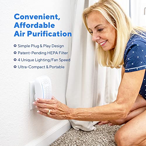 Portable Air Purifier 3 Pack - HEPA & Ionizer for Dust Smoke Odors Bedroom Pets