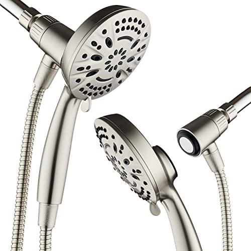 Magnetic Docking Handheld Shower Head with 8 Settings - Nickel Finish