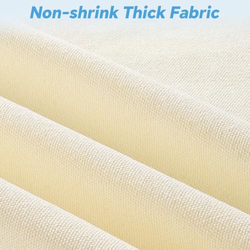 Bulk Canvas Tote Bags 14x15 Inches Natural Color 24 Pack - Heavy Duty, Reusable, Customizable