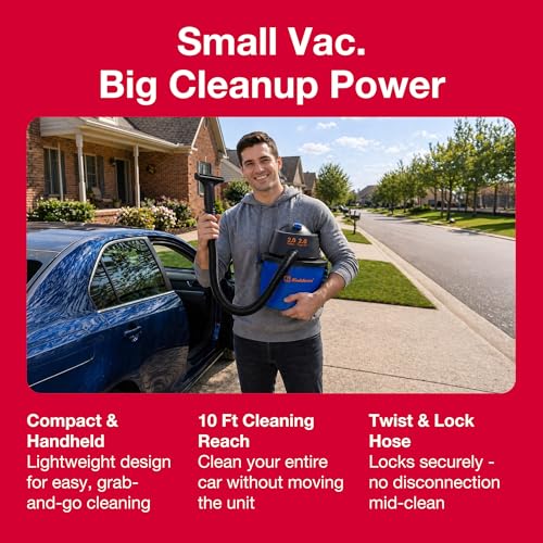 2 Gallon 2.0 HP Wet Dry Vacuum Cleaner for Home Garage Workshop Car Cleaning