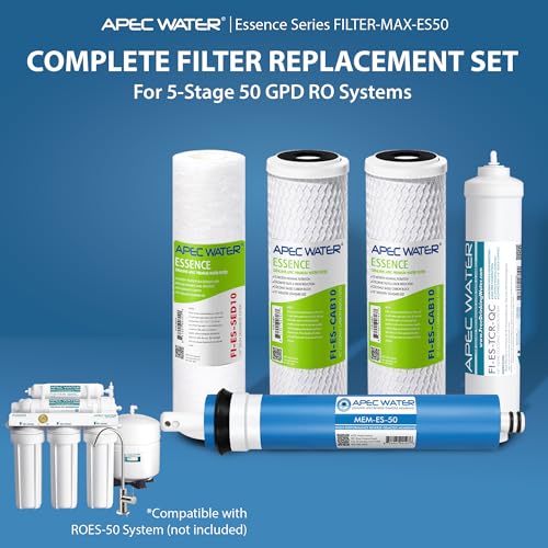 APEC Essence Series 50 GPD Reverse Osmosis Filter Set 1 Year Replacement for ROES-50