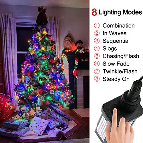 Christmas String Lights - 320 LEDs 35m/115ft Memory Function 8 Modes