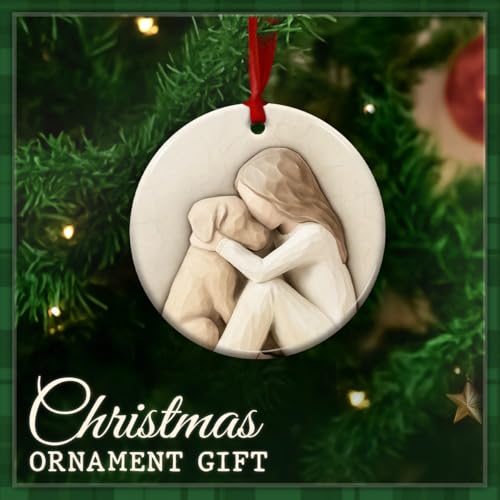 Dog Lover Christmas Ornament for Women, Girls, Pup Owners