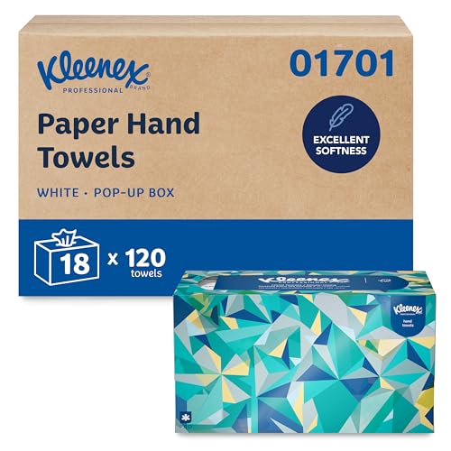 Kleenex Professional Paper Hand Towels Bulk 18 Boxes, Soft & Absorbent