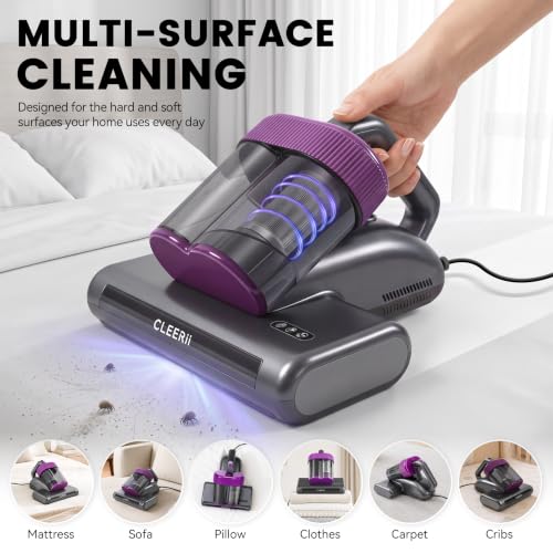 Pro Mattress Vacuum Cleaner 16kPa Suction 500W Corded Bed & Sofa Cleaner