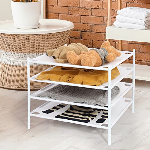 Mesh Sweater Drying Rack Set - Stackable Flat Laundry Dryers, 4-Pack