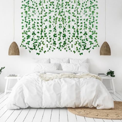 Freyalife 252FT 36-Pack Artificial Ivy Vines for Home & Garden Decor