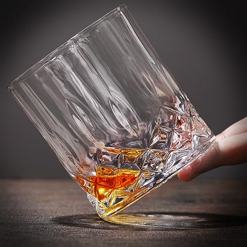 24 Pack Old Fashioned Rocks Glasses - 10 Oz Whiskey Bourbon Glassware