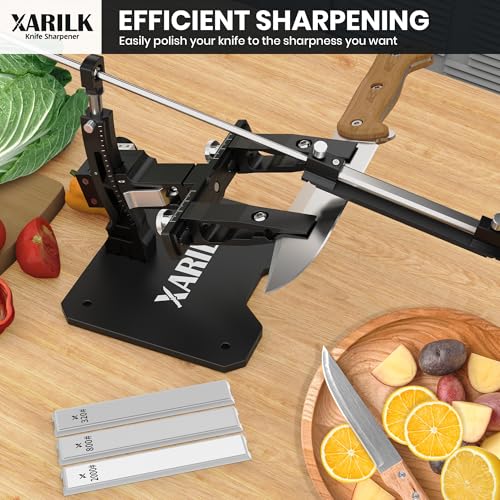GEN3 Guided Knife Sharpening System - Aluminum Alloy with 3 Diamond Stones