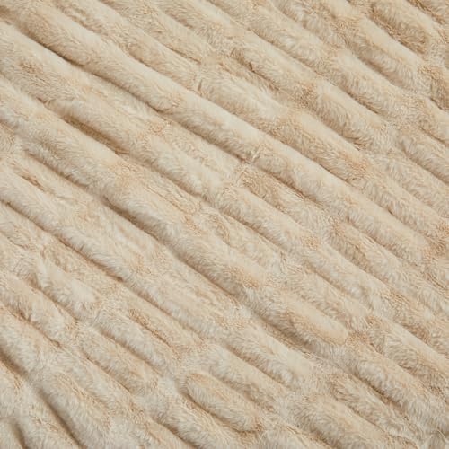 Summer Sand Micro Plush Throw Blanket - 50x60 Inches - Beige