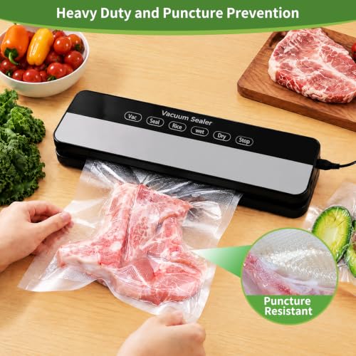 8x12 Vacuum Sealer Bags Quart Size 400 Count Food Storage Organizer
