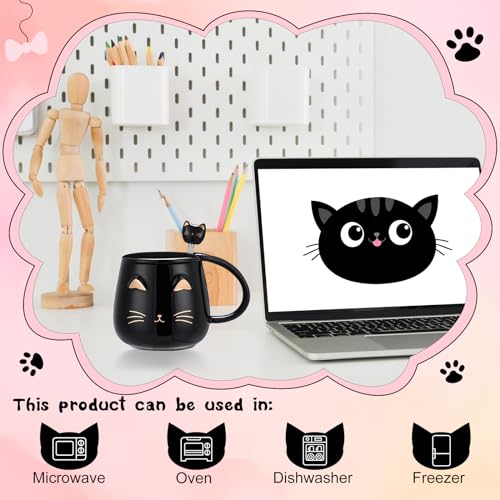 Havawish Cat Lover Gift Set for Women – 8 Pc Black Gift Basket
