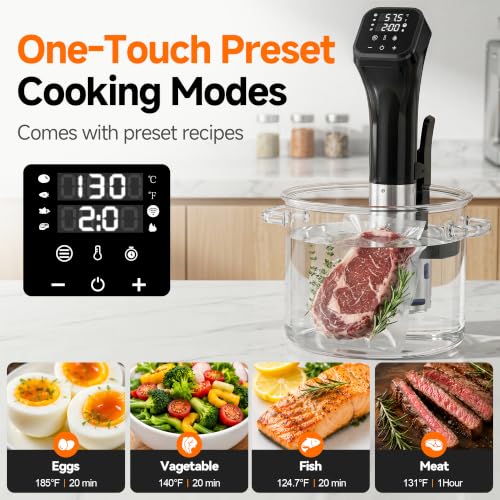 WiFi Sous Vide Cooker Combo with Vacuum Sealer for Precise Cooking