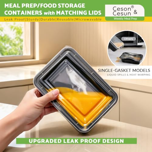 Meal Prep Containers 24oz 100 Pack - Leakproof BPA-Free Food Storage Bento Boxes Variation of 24 / 100