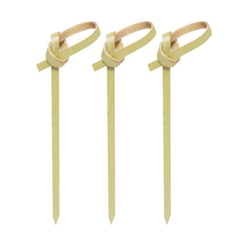 200PCS 4 Inch Bamboo Cocktail Picks - Bamboo Knot Picks, Cocktail Skewers for Appetizers and Events
