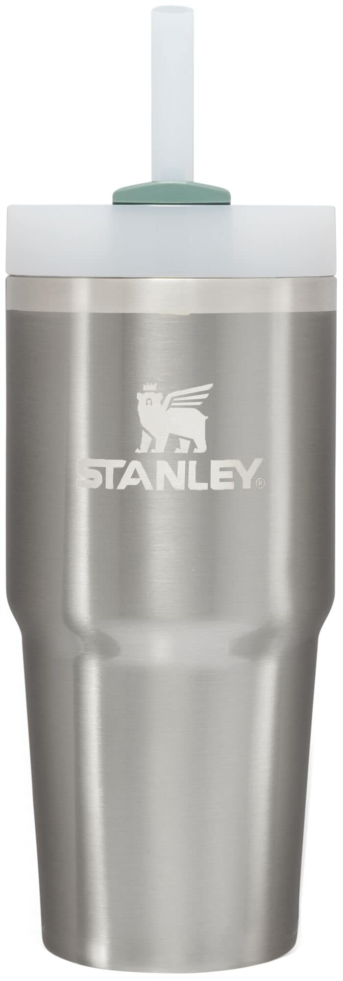STANLEY Quencher H2.0 Tumbler with Straw 14 oz | Flowstate 3-Position Lid | Cup Holder Compatible for Travel | Insulated Stainless Steel Cup | BPA-Free | Stainless Steel Shale
