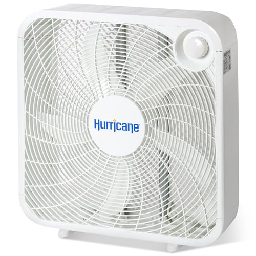 Hurricane Classic 20-Inch Floor Box Fan - 3 Speed White, 1 Pack