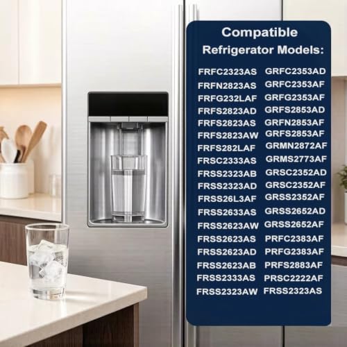 HOMELOVELY 3 Pack Water Filter Replacement for Frigidaire Models GRFS2853AF, GRMS2773AF – Easy Install, NSF Certified