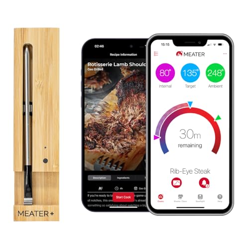 MEATER Plus Wireless Bluetooth Meat Thermometer Honey - Grill & Oven Use