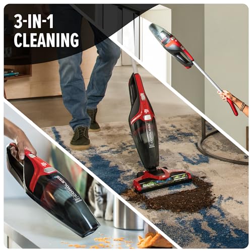 Cordless 3-in-1 Stick Vacuum Cleaner for Hardwood & Carpet - Lightweight & Handheld