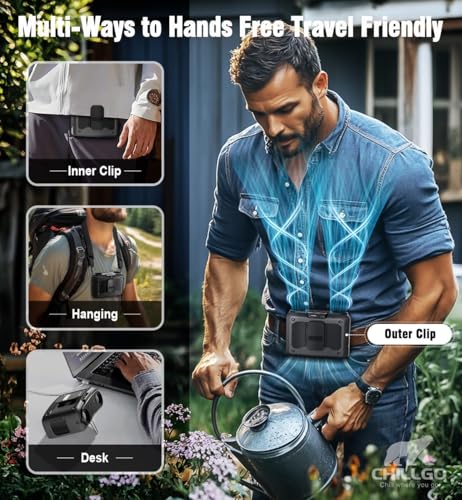 Chillgo Forgotten Ink Portable Personal Fan 20000mAh Dual Motor, 41H Run Time