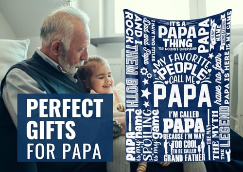 My Favorite People Call Me Papa Throw Blanket 60 x 80 inches - Grandpa Gift from Grandkids