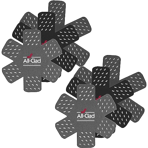 All-Clad Pot Protectors 6-Piece Kitchen Organizer for Cast Iron & Glass