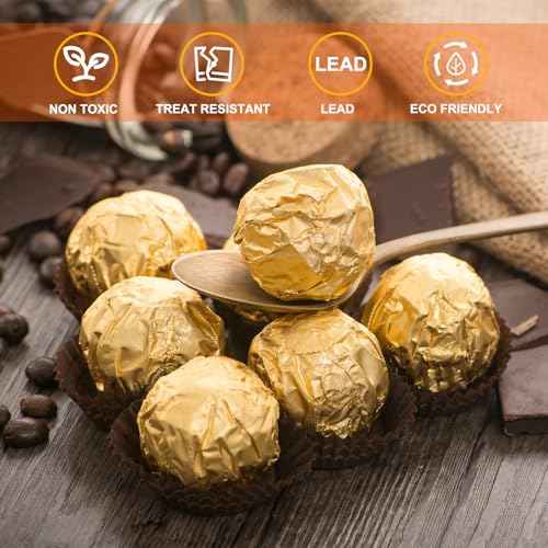 uxcell 300pcs Foil Candy Wrappers, 4 x 4 Inch Chocolate Bar Wrappers, Aluminum Foil Paper for Caramel Candy Packaging Decoration (Silver, Glossy Finish)