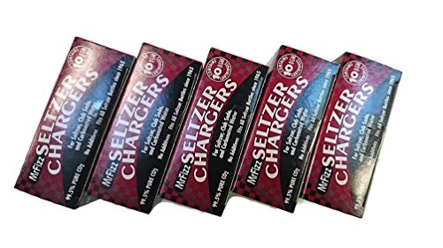 CO2 Soda Charger 8g 50-Pack for Soda Siphons & Makers - Compatible with All 1 Liter/Quart Models