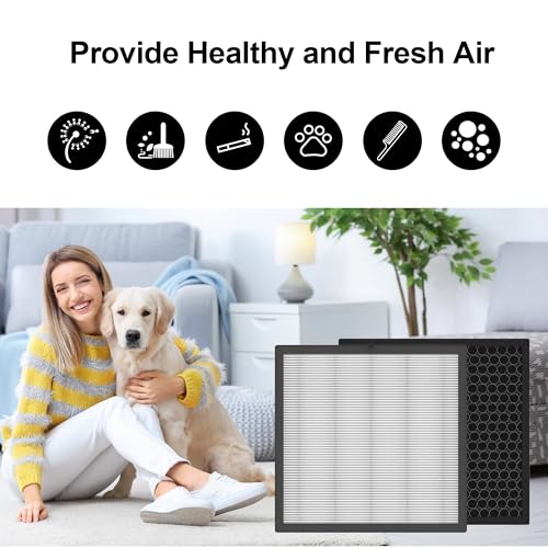 XBWW 4 Pack Replacement Air Filters Compatible with AMEIFU, VEWIOR, Tailulu Purifiers - 3-in-1 Activated Carbon & Pre-Filter, Standard Version