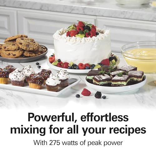 Hamilton Beach 6-Speed Electric Hand Mixer with Easy Clean Beaters - Blue, 275W Power