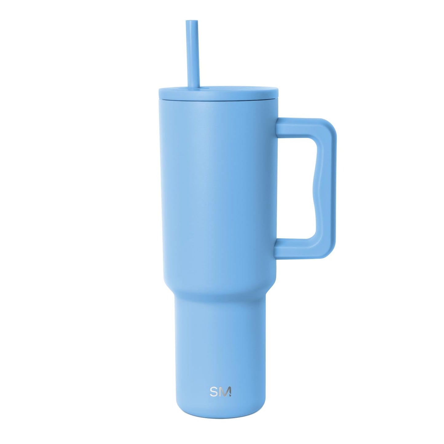 Simple Modern 40 oz Trek Tumbler with Handle and Straw Lid | Cup Holder Friendly Insulated Stainless Steel Travel Mug | Snow Day