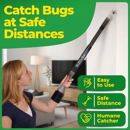BugZooka Bug Vacuum with Long Nozzle - Humane Insect Catcher for All Ages
