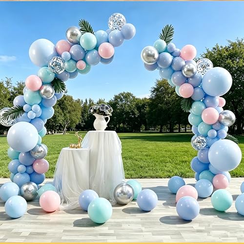 Gold Balloon Arch Kit with Adjustable Half Arch Stand - 8.2FT & 6FT