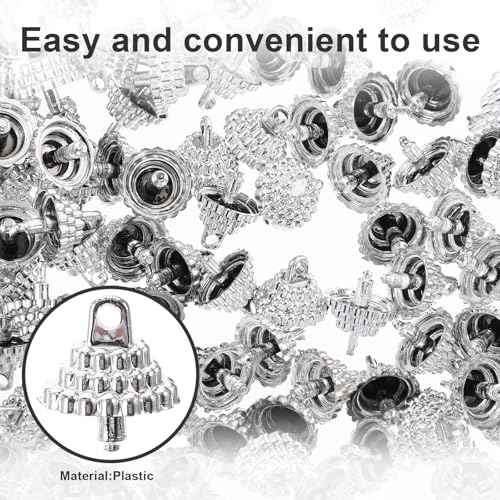 TOYANDONA 1 Set Pendant Balls Top Covers Christmas Replacement Ornament Caps Ornament Hanger Caps Bead End Christmas Ball Top Covers Ornaments s Jacket Plastic Decorative