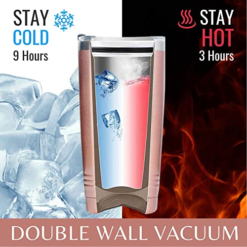 20oz Stainless Steel Travel Mug with Straw & Lid – Take a Hike Gift for Women