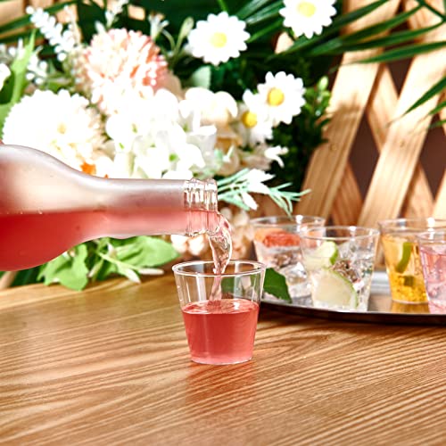 500 Pack Clear Plastic Shot Glasses 1.5 oz Disposable Party Cups - JOLLY CHEF