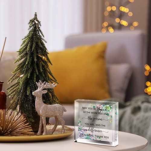 Yookeer Thank You Gift for Employees Coworker, Be Proud of the Work You Do Work Anniversary Christmas Appreciation Gift for Women Men Colleague(Bright Style)