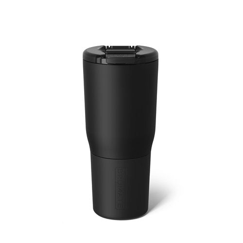 BrüMate Nav 25oz 100% Leak Proof Insulated Travel Tumbler with Magnetic BevLock™ Lid - Double Wall Cup-Holder Friendly Stainless Steel Mug (Matte Black)