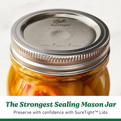 Ball Glass Mason Jars Wide Mouth 32oz with SureTight Lids - 8 Pack (Variation of THIS listing)
