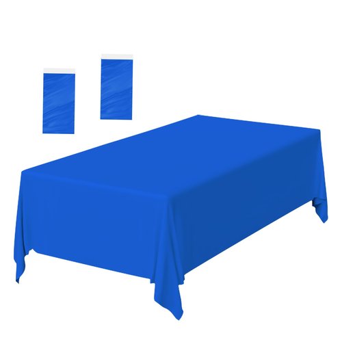 FALIZIFU 2 Pack Royal Blue Plastic Tablecloth Disposable Table Covers Blue Rectangle Tablecloth for Party Baby Shower Wedding Birthday Blue Table Cloth Disposable