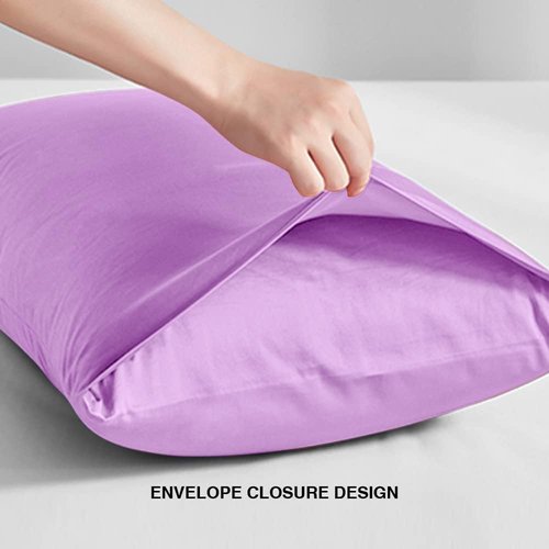 FLXXIE Body Pillow Cover - Super Soft Microfiber 20x54 Pillowcase | Wrinkle & Stain Resistant, Lavender