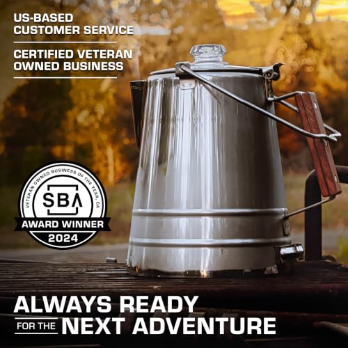 COLETTI Stainless Steel 14-Cup Camping Percolator Coffee Pot