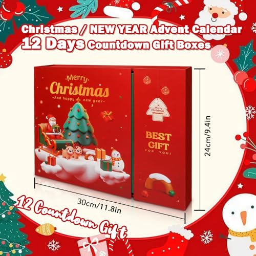 SCENTORINI 12 Days Christmas Advent Calendar Holiday Fragrance & Self-Care Gifts Set