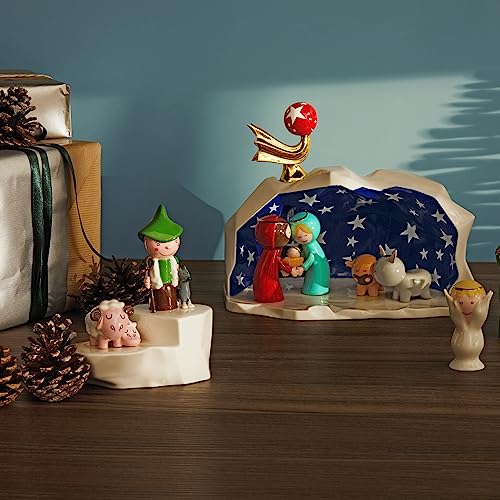 Alessi 5 Stella Cometa Nativity Figurine - Hand Decorated Porcelain Star