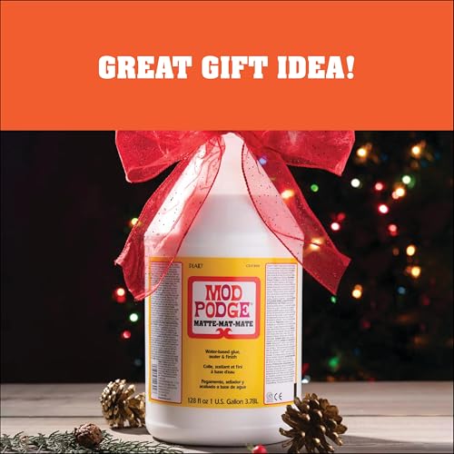 Mod Podge Waterbase Sealer Glue & Finish 128 fl oz Matte - Multi-Purpose Craft Adhesive